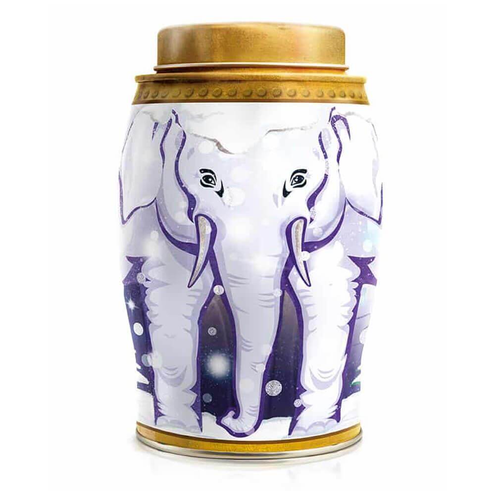 Williamson Tea Snow Globe Elephant Tin Earl Grey 40 Teabags